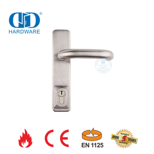 Escutcheon Lever Trim Stainless Steel CE UL Listed Fireproof Panic Exit Device Exit Door Panic Bar For Commercial Emergency Metal Door-DDPD015-CE