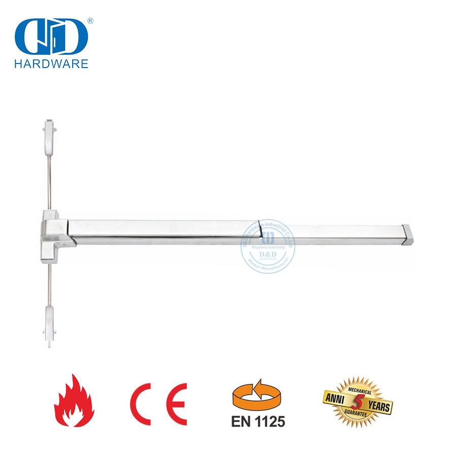 CE UL Fire Resistance Stainless Steel Panic Lock Device Bar Panic Exit Lock For Commercial Emergency Exit Door-DDPD027-CE