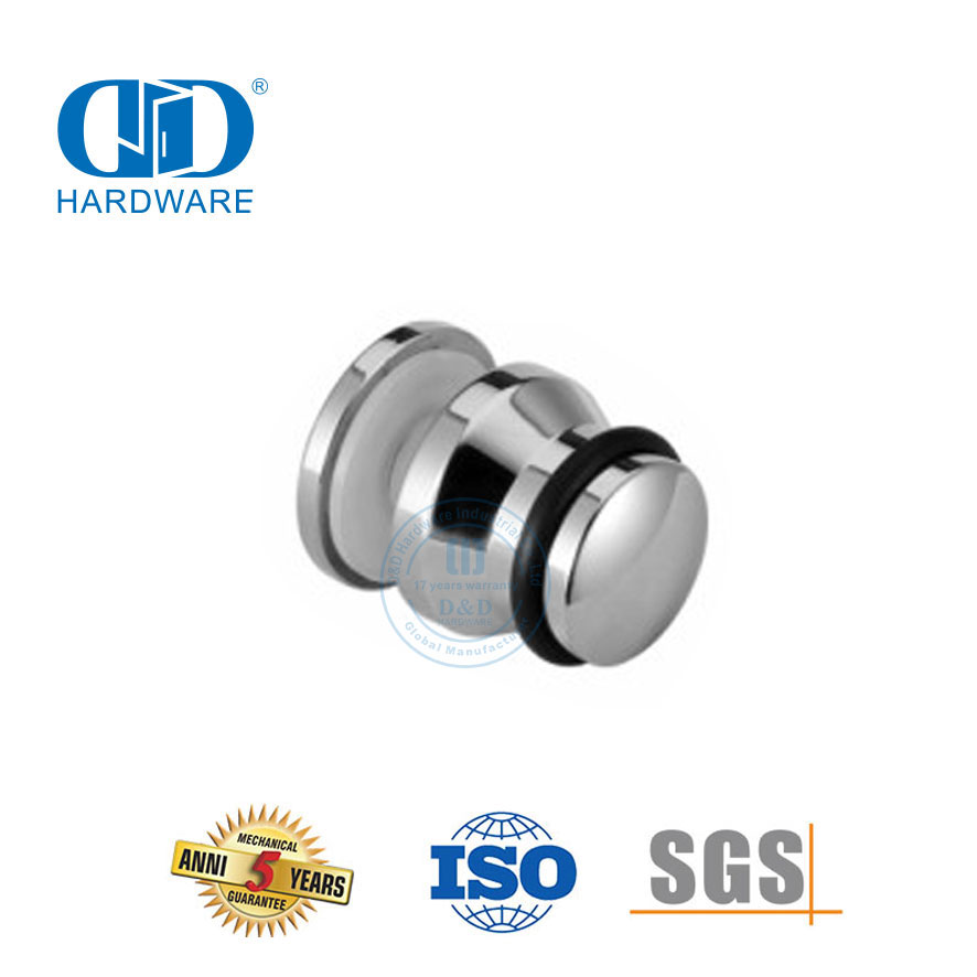 Stainless Steel Sliding Door Hardware Shower Door Sliding System Round Glass Connector-DDSL002-4