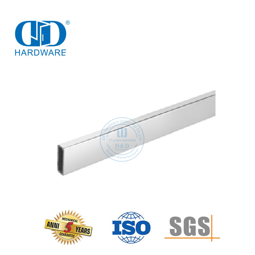 Stainless Steel Glass Hardware Fittings Furniture Hardware Bathroom Sliding Door Square Tube-DDSL001-9