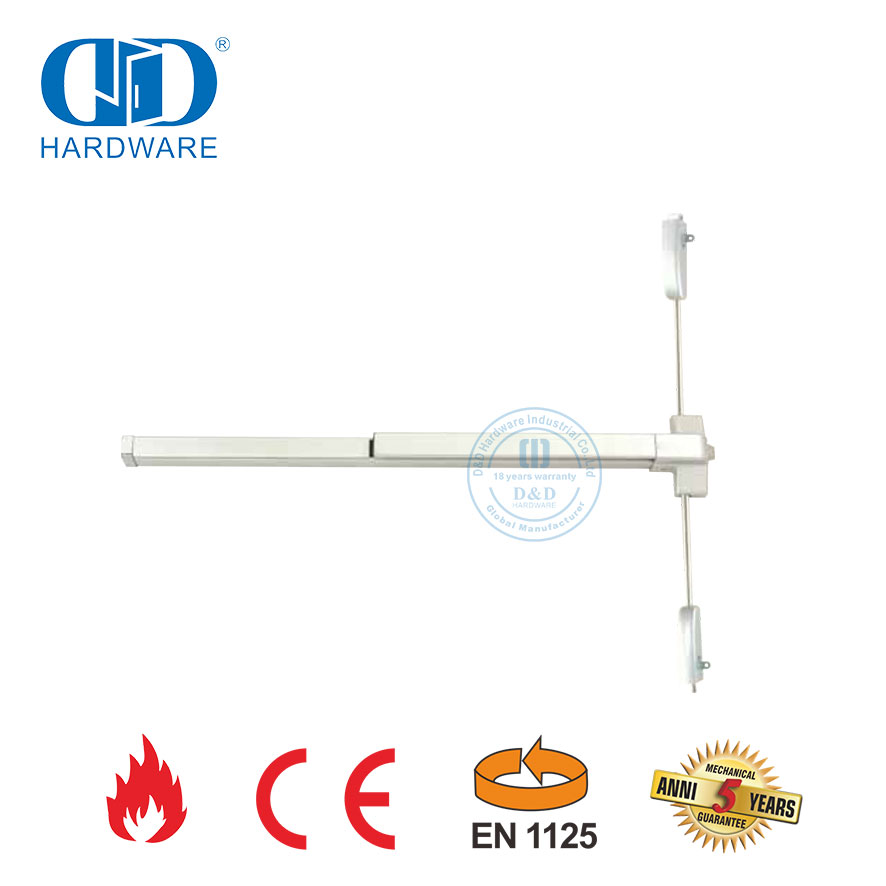 Anti Panic Bar Stainless Steel CE EN1125 Fireproof Exit Door Panic Bar Push Bar For Emergency Commercial Wooden Door-DDPD049-CE