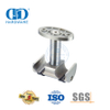 Double Tube To Celling Clamp Stainless Steel Glass Door Fitting Furniture Accessory Glass Hardware For Bathroom Restroom-DDGS116