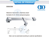 Residential Stainless Steel Bathroom Rods Industrial Shower Enclosure Shower Cubicle Partitions-DDSC009