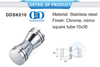 Furniture Hardware Solid Brass Single Side Shower Glass Door Knobs Bathroom Knob for Frameless Door-DDSK010