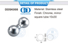 Round Square Glass Shower Door Handle Pull Stainless Steel Knob Glass Door Knob-DDSK008