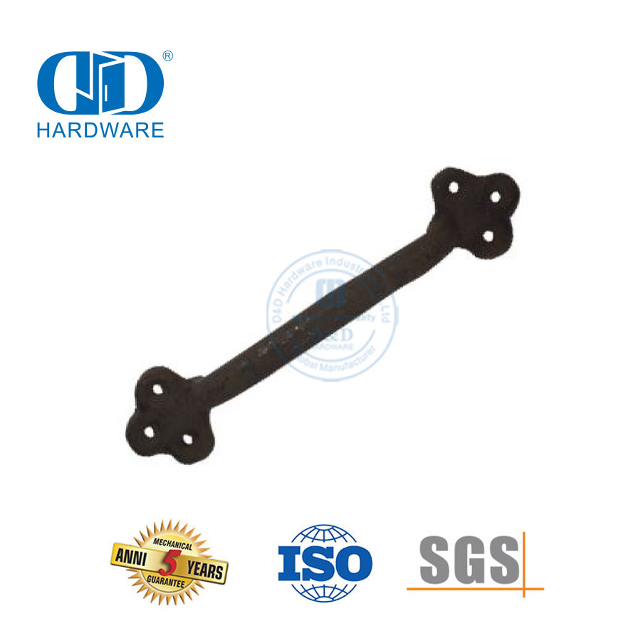 Stainless Steel Barn Door Black Steel Pull Handle for Wooden Sliding Door Cabinet Pull Double Sided Door Handle-DDBD113