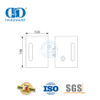 Stainless Steel Square Glass Sliding Door Lock Key Handle Lock Door Fitting-DDGL003