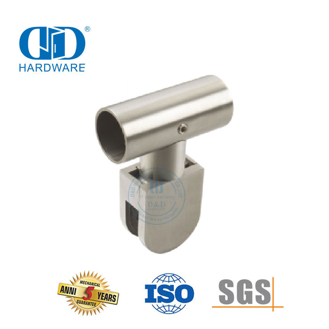 Stainless Steel Shower Hinge Connector Glass Wall Corner Connector Patch Fitting Glass Top Clamp-DDWC002