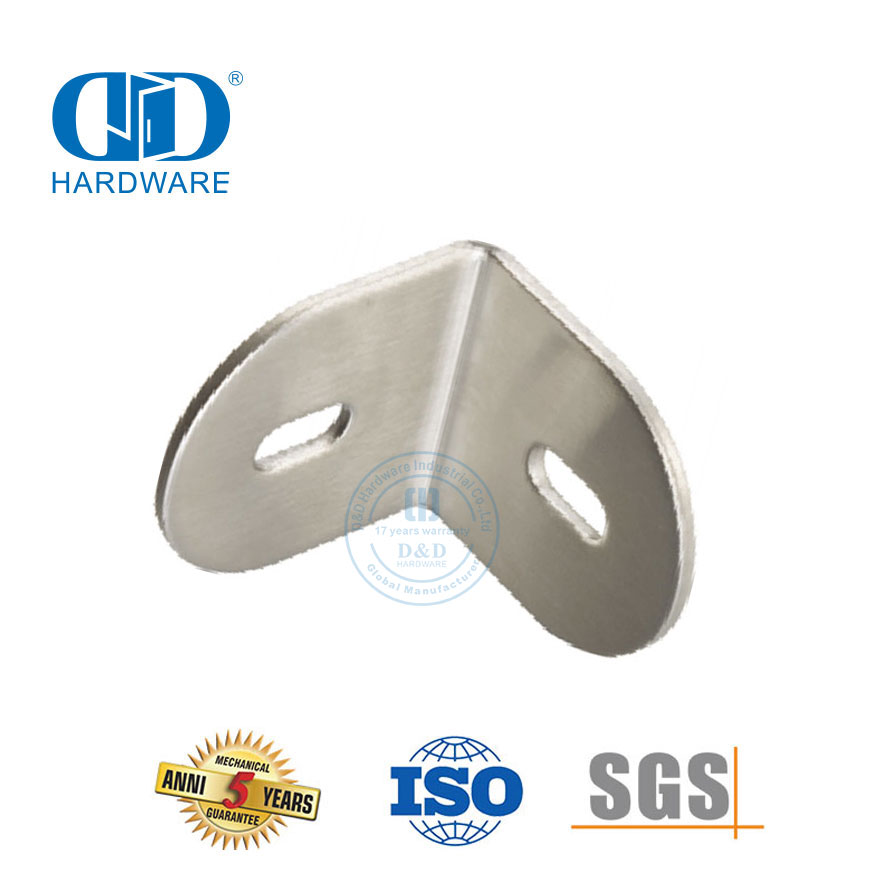 Stainless Steel Restroom Accessories Shower Hinge Connector Glass Wall Corner Clip Fitting Connector-DDWC001