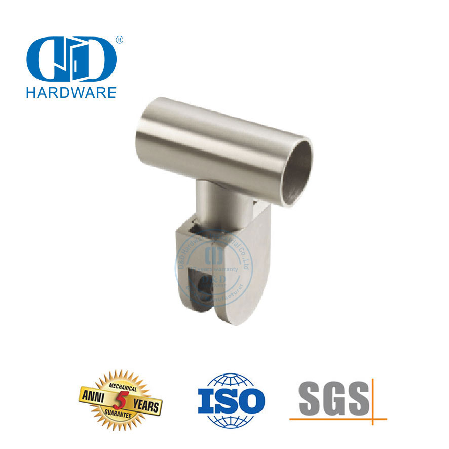 Stainless Steel Glass Wall Corner Connector Glass Top Clamp Tube Corner Clip Glass Connector-DDWC003