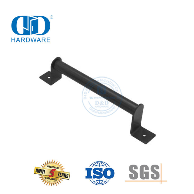 Stainless Steel Sliding Handleset Heavy Duty Powder Coated Black Pull Barn Door Handle-DDBD098