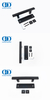 Stainless Steel Wood Popular Style Black Barn Door Handle Manufacturer Outdoor Wooden Door Single Side Handle-DDBD121