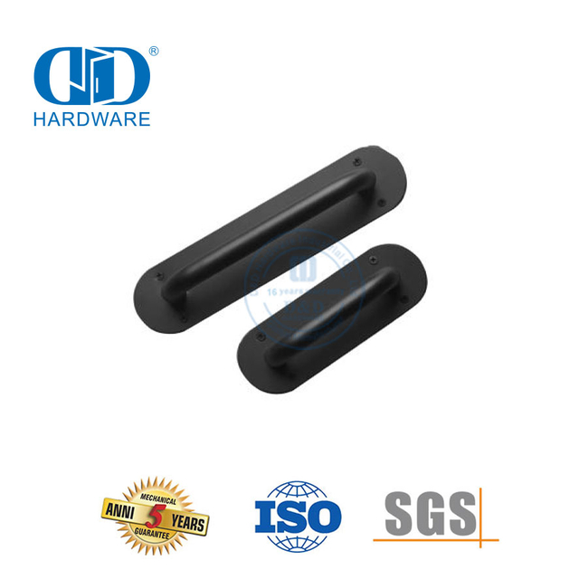 Stainless Steel Black Sliding Flush Pull Barn Door Furniture Handle for Closet Cabinet Drawers-DDBD107