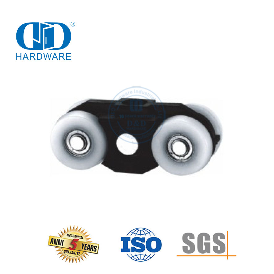 Stainless Steel Sliding Shower Door Roller Bathroom Accessories Glass Accessories Set For Lavatory Restroom-DDGS153