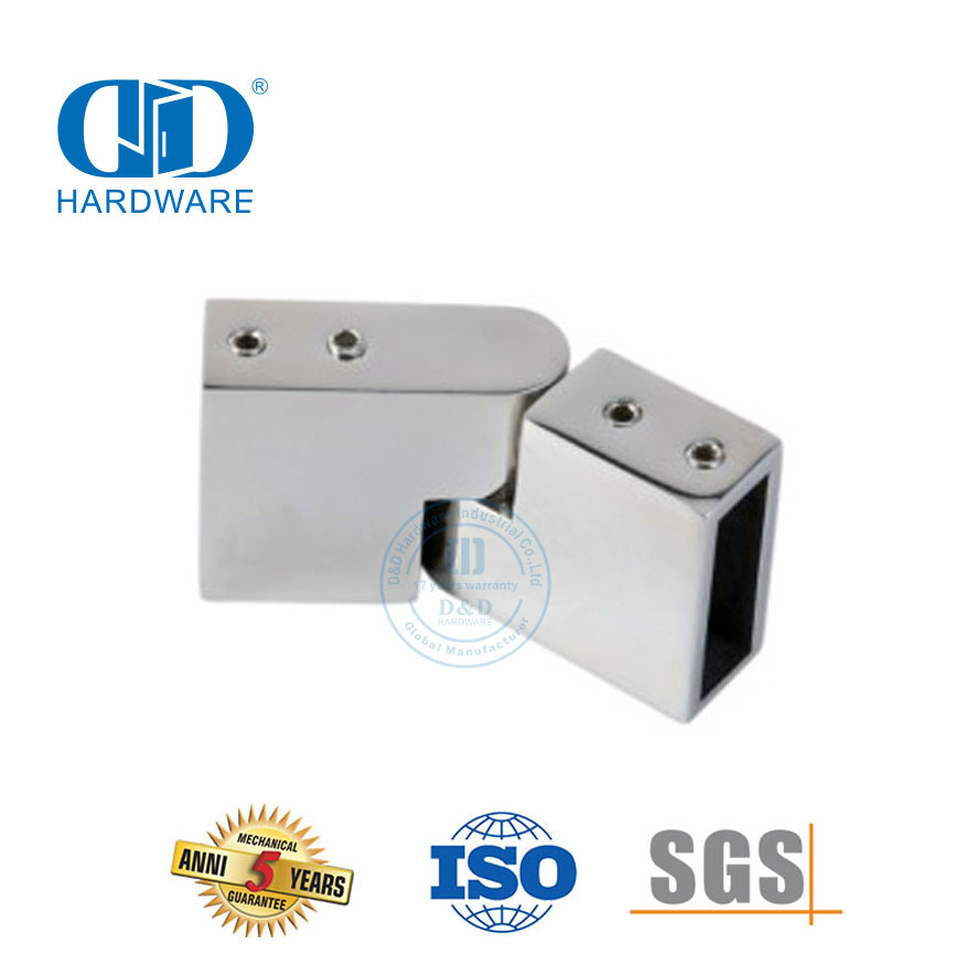 Stainless Steel Commercial Shower Cubicles Fixed Bracket Glass Holder Divider Partition Clamp Connector-DDSC019