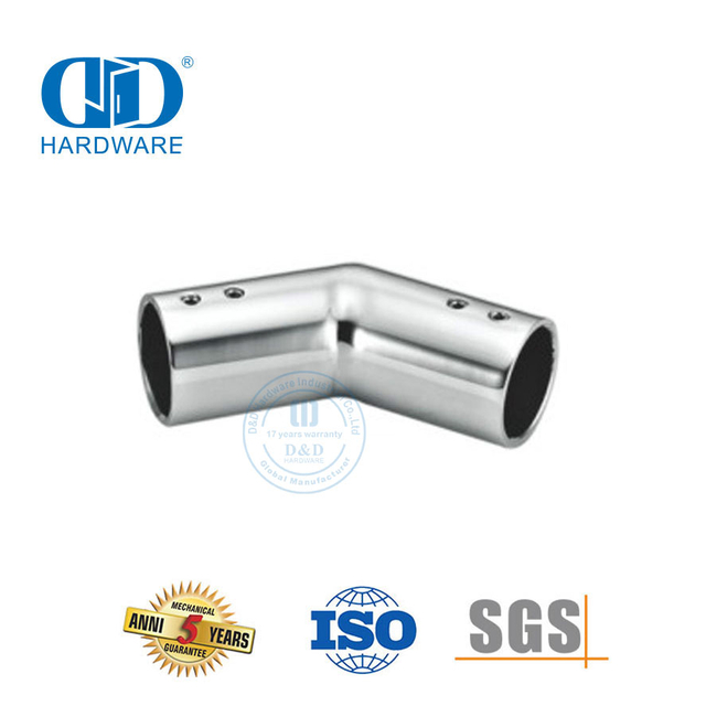 Stainless Steel Factory Glass Tube Holder Clip Pipe Door Connector Glass Panel Connector-DDSC034
