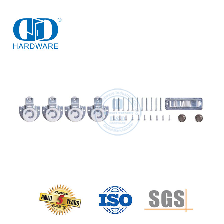 Stainless Steel Manufacturer Wholesale Sliding Bypass Classic Double Door Hardware Building Hardware-DDBD066