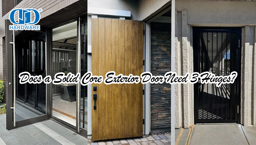 Does a Solid Core Exterior Door Need 3 Hinges?