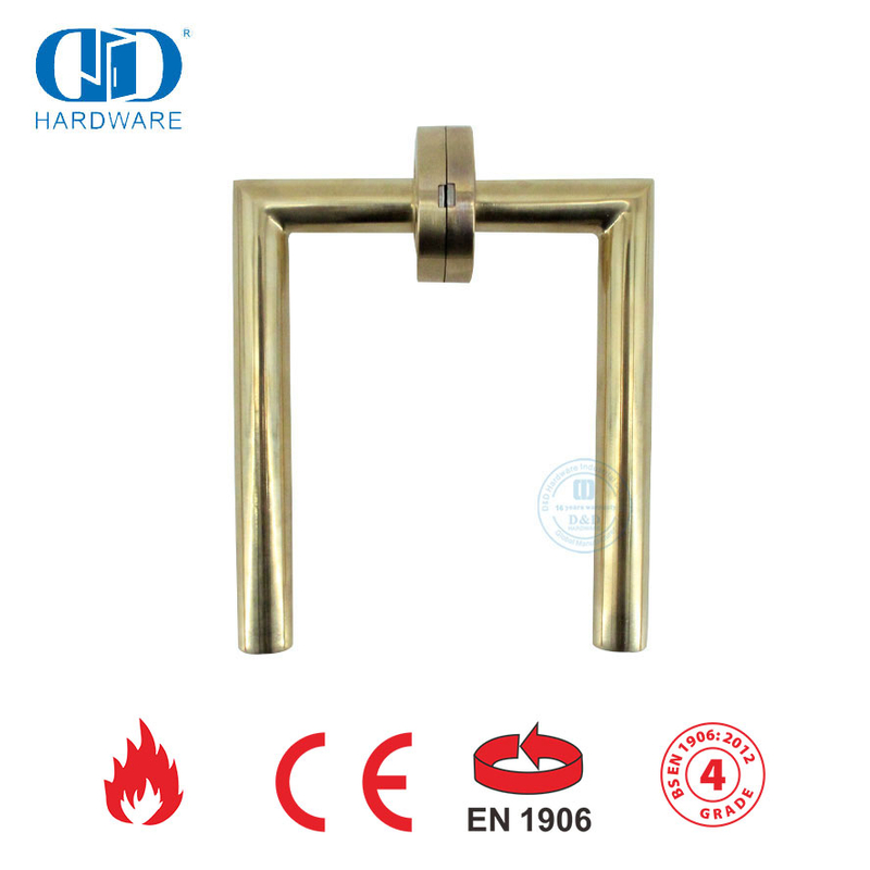 BS EN 1906 Door Lock Hardware Commercial Fitting Lever Door Handles-DDTH003-PVD