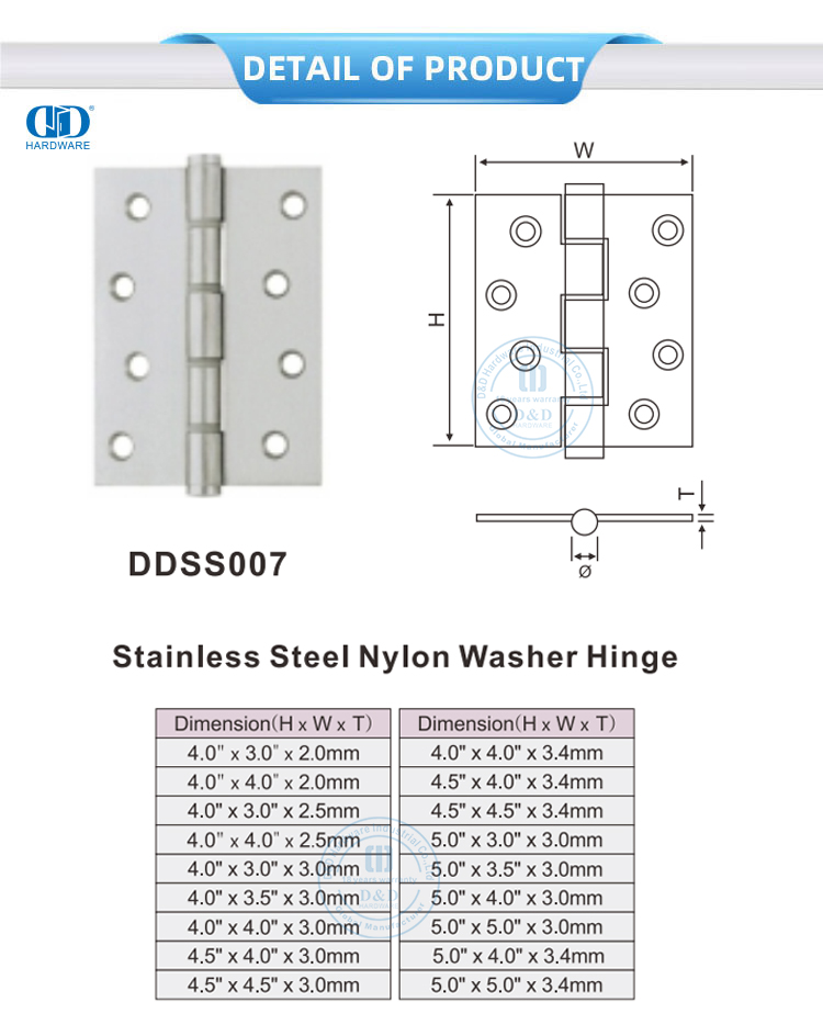 Nylon Washer Door Hinge
