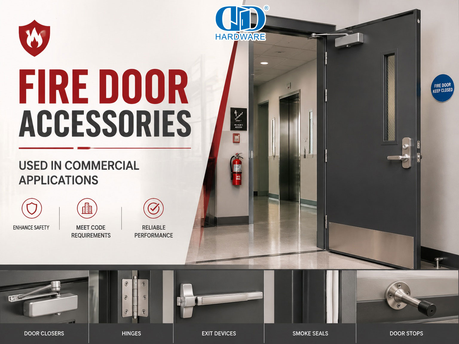 Fire Door Accessories Used in Commercial Applications Fire Door Accessories Used in Commercial Applications