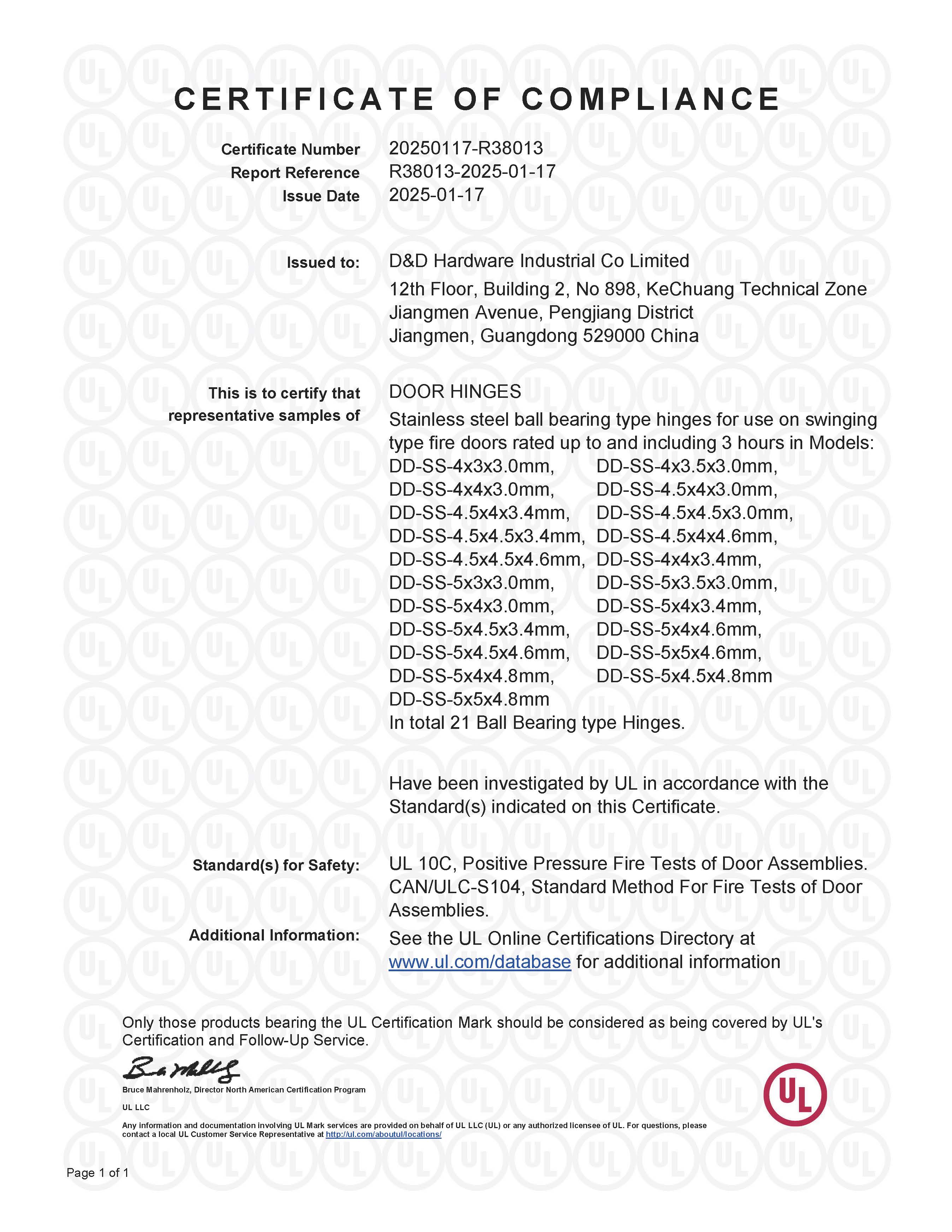 Door Hinge for Wooden Door