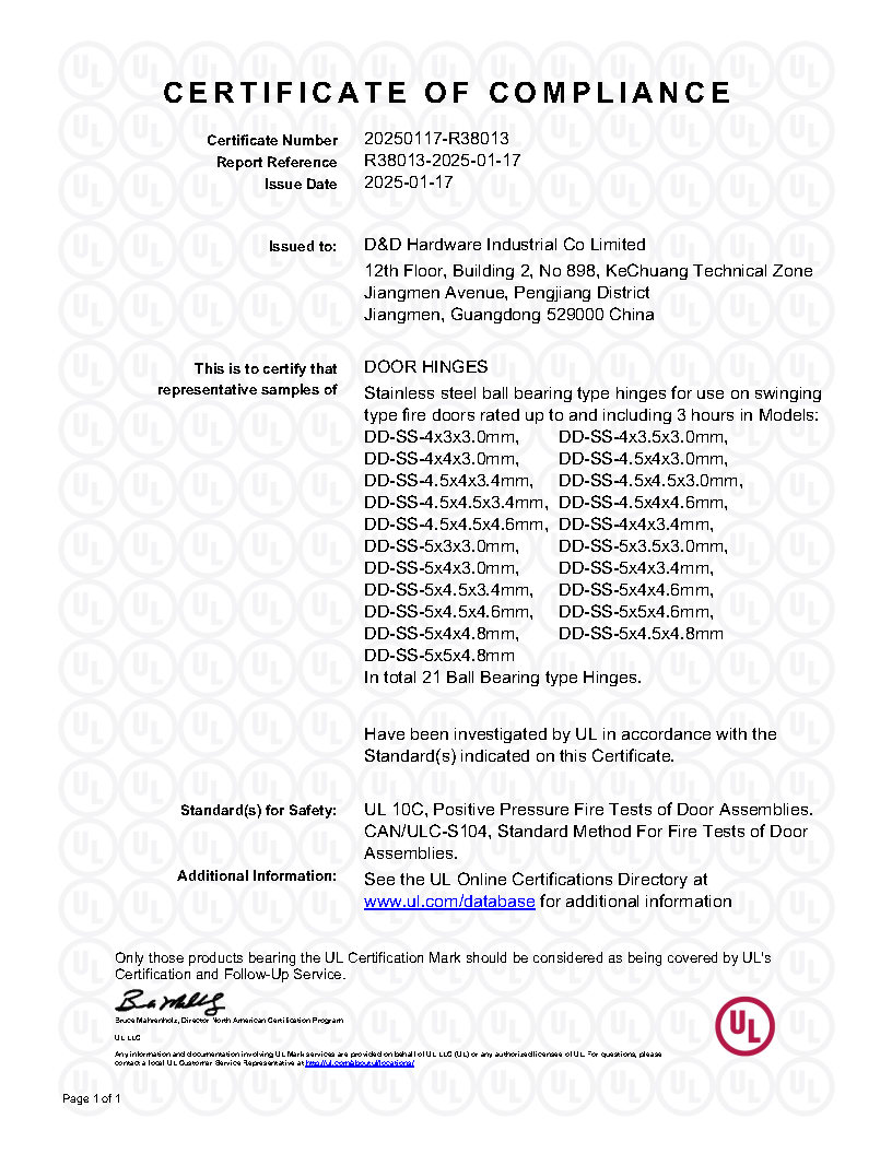 External Door Hinges